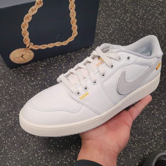 Nike Air Jordan 1 AJKO Low SP Union White Canvas Size 11.5 Mens DO8912-101 - Picture 9 of 9
